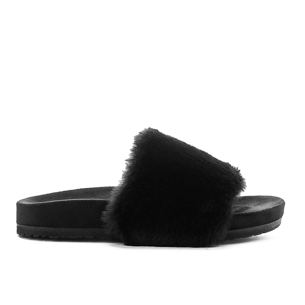 Snuggs Fuzzy Slipper Black - Image 4