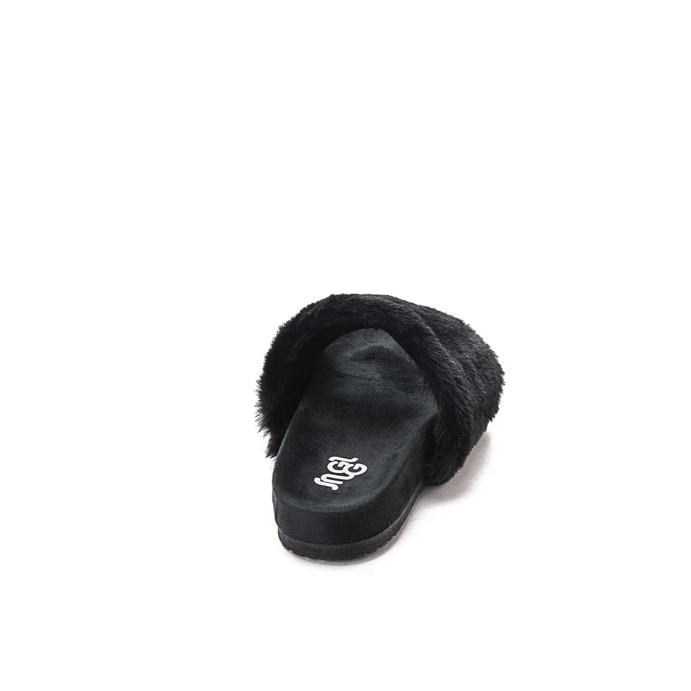 Snuggs Fuzzy Slipper Black - Image 5