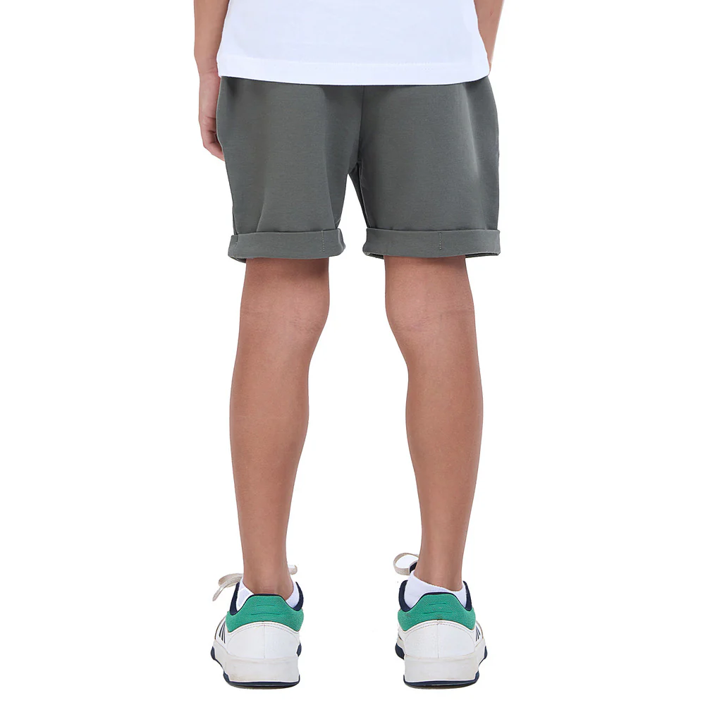 Boys summer Dark Green Shorts - Image 3