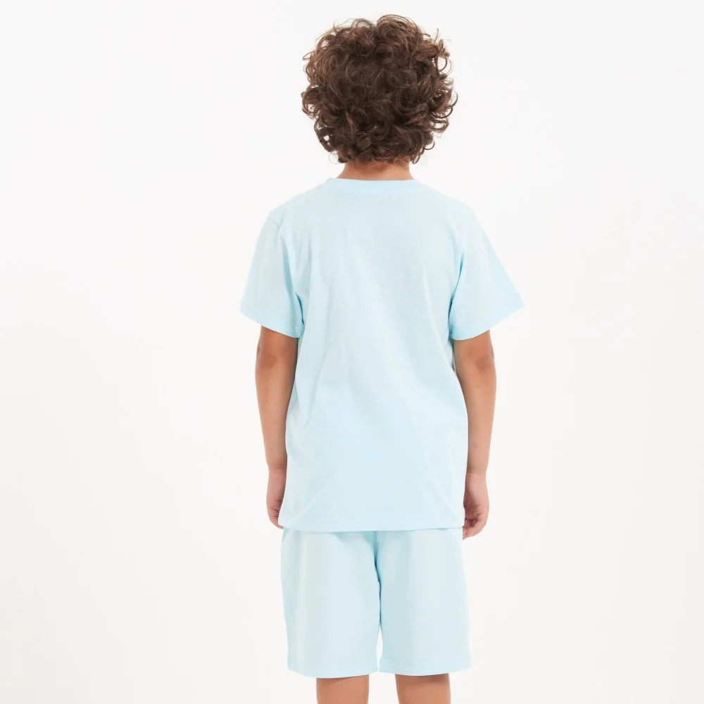 Boys summer pajama set Crocodile t-shirt + Aqua shorts - Image 4