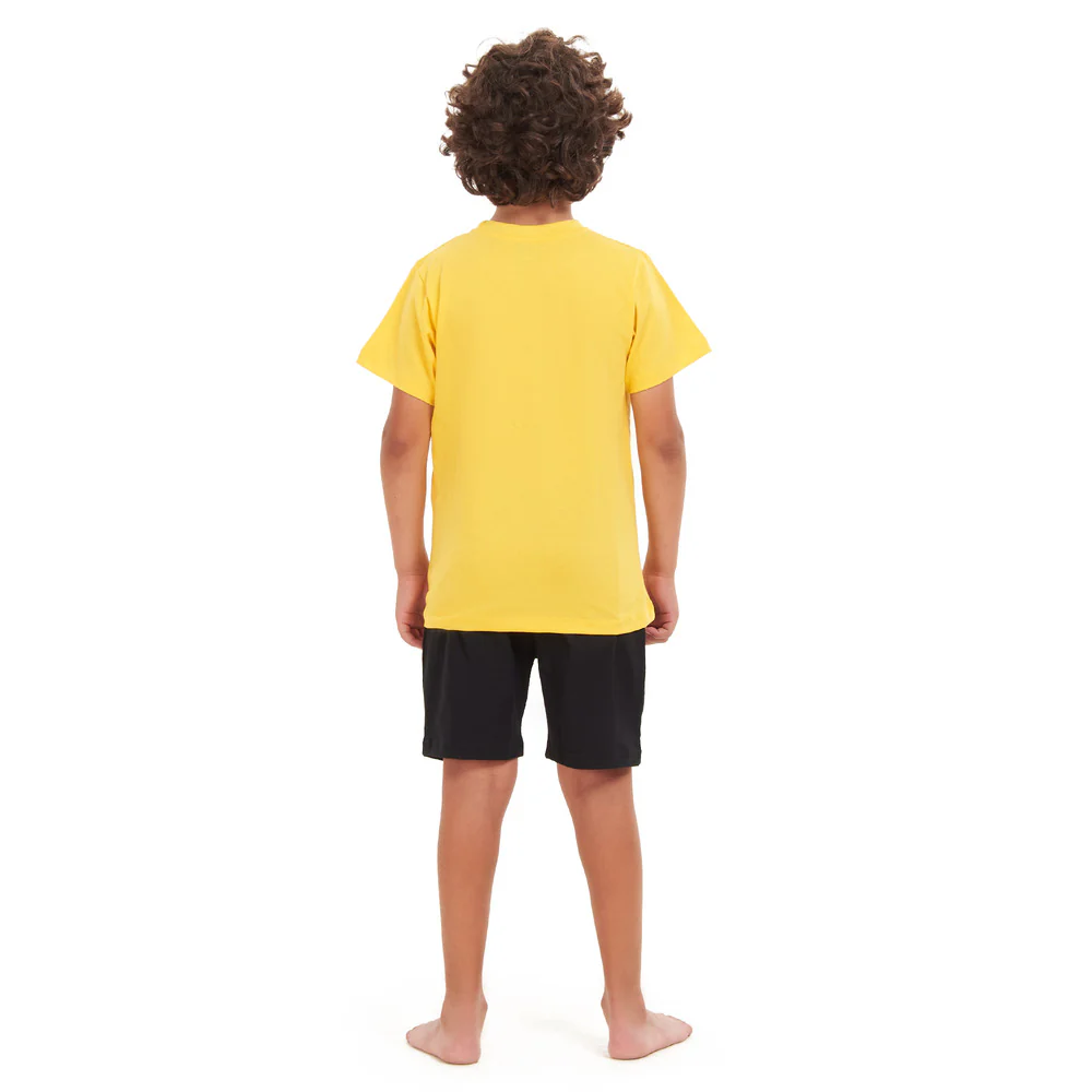 Boys summer pajama set Formula Bears t-shirt +Black shorts - Image 2