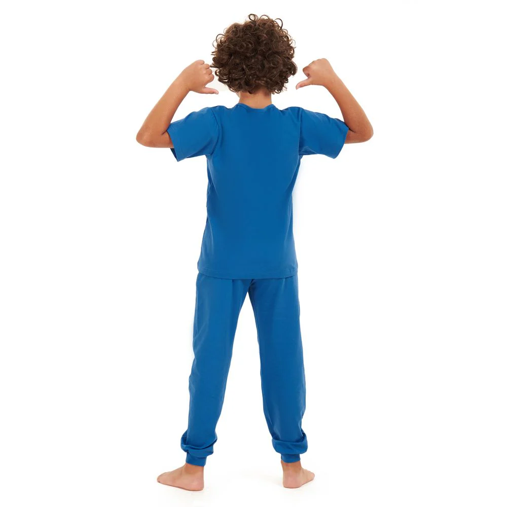 Boys summer pajama set Indigo t-shirt + Pants - Image 4