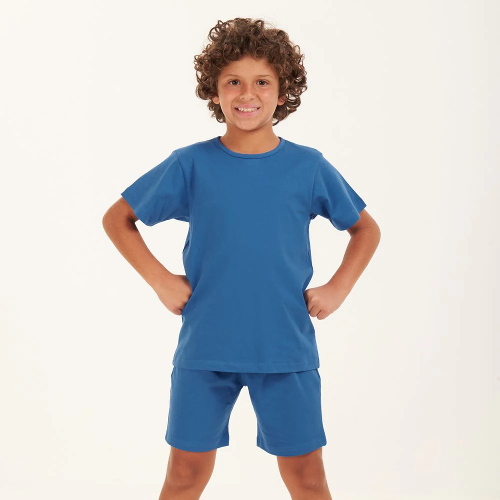 Boys summer pajama set Indigo t-shirt + shorts - Image 2