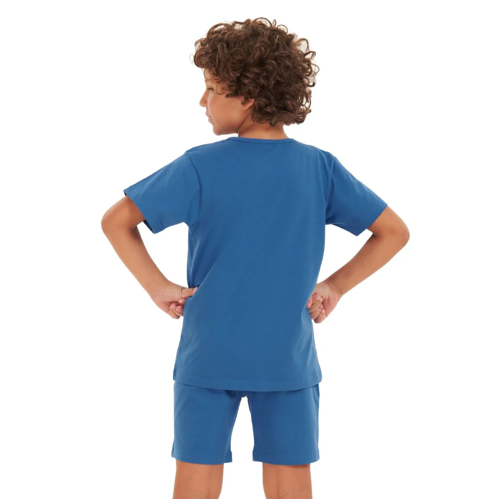Boys summer pajama set Indigo t-shirt + shorts - Image 4