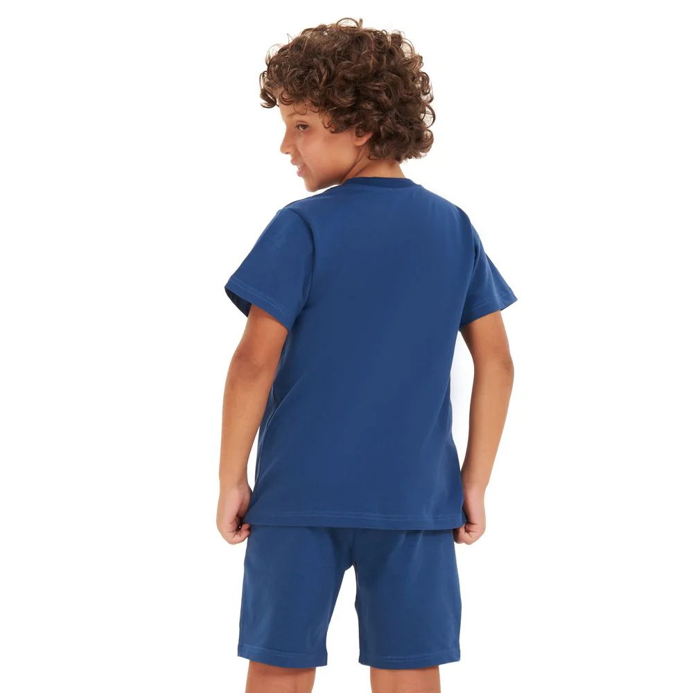 Boys summer pajama set Petroleum t-shirt + shorts - Image 3