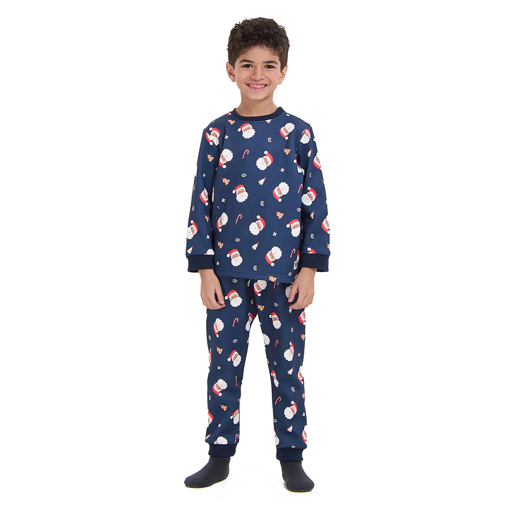 Kids unisex Winter pajama set Top + Pants - Image 3