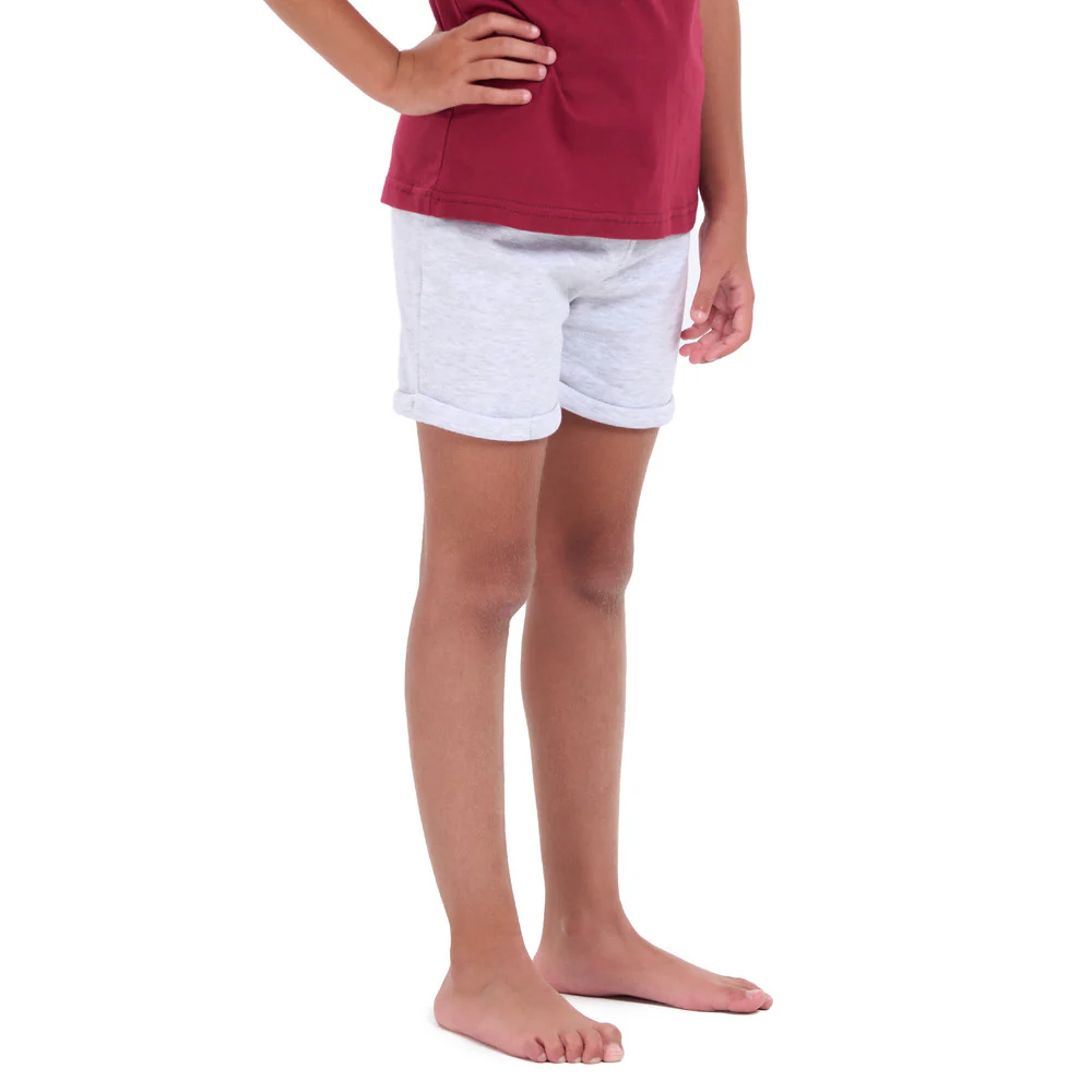 Girls summer Light Grey Shorts - Image 3