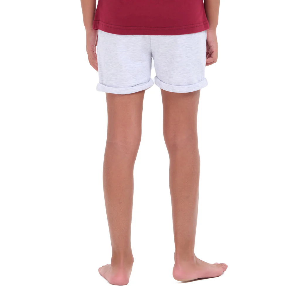Girls summer Light Grey Shorts - Image 4