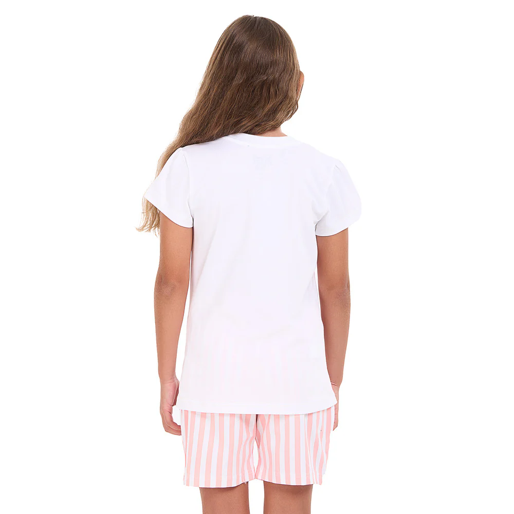 Girls summer pajama set Snug As A Bug t-shirt +shorts - Image 4