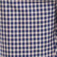 Men summer pajama set Dark blue T-shirt + Dark blue checkered shorts - Image 3