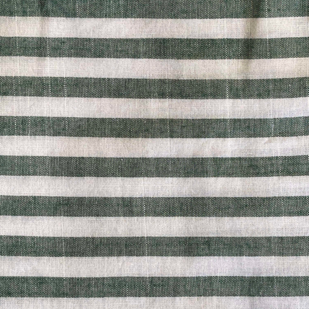 Men summer pajama set Dark Green T-shirt + Dark Green stripes Pants - Image 3