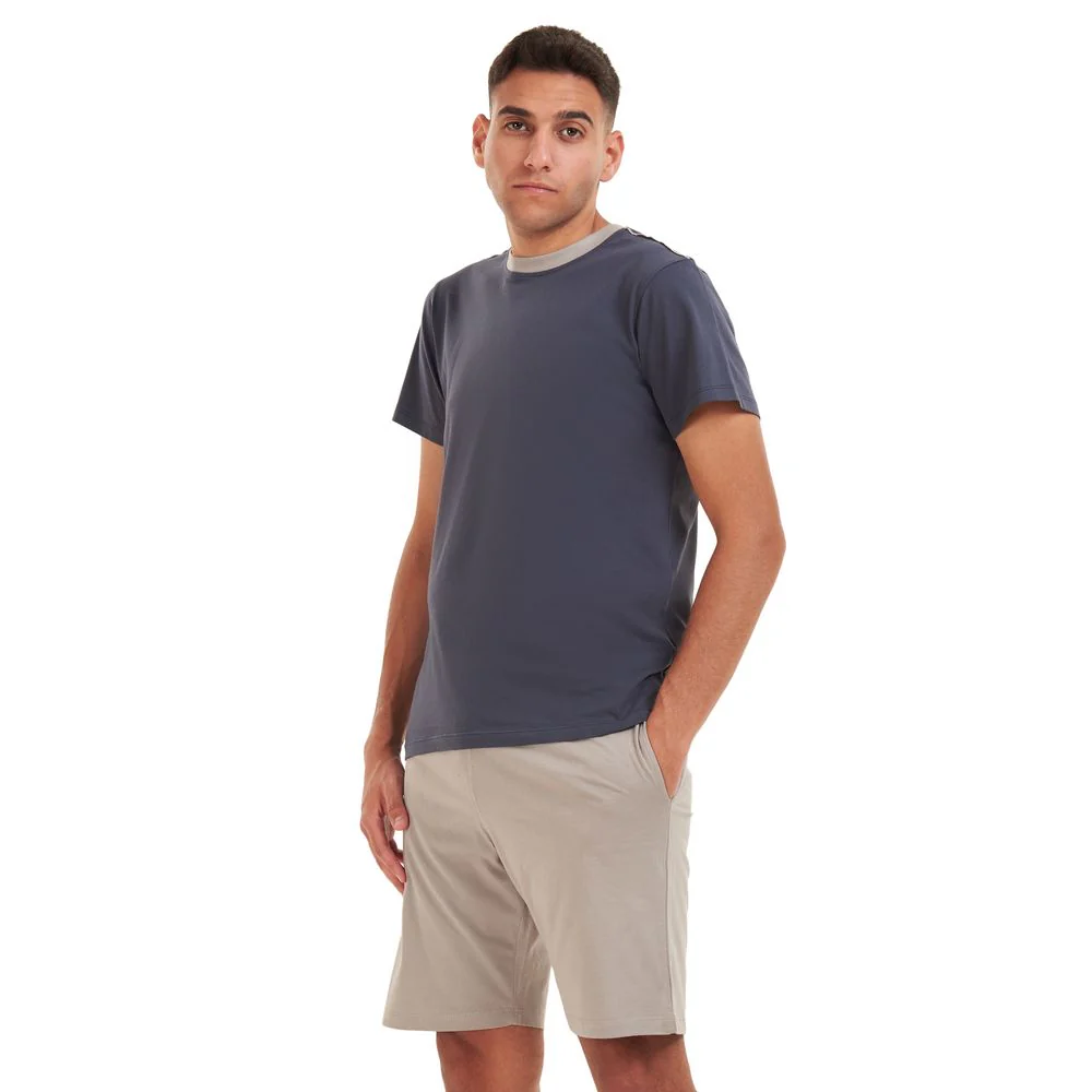 Men summer pajama set Dark Grey T-shirt +Light grey shorts - Image 4