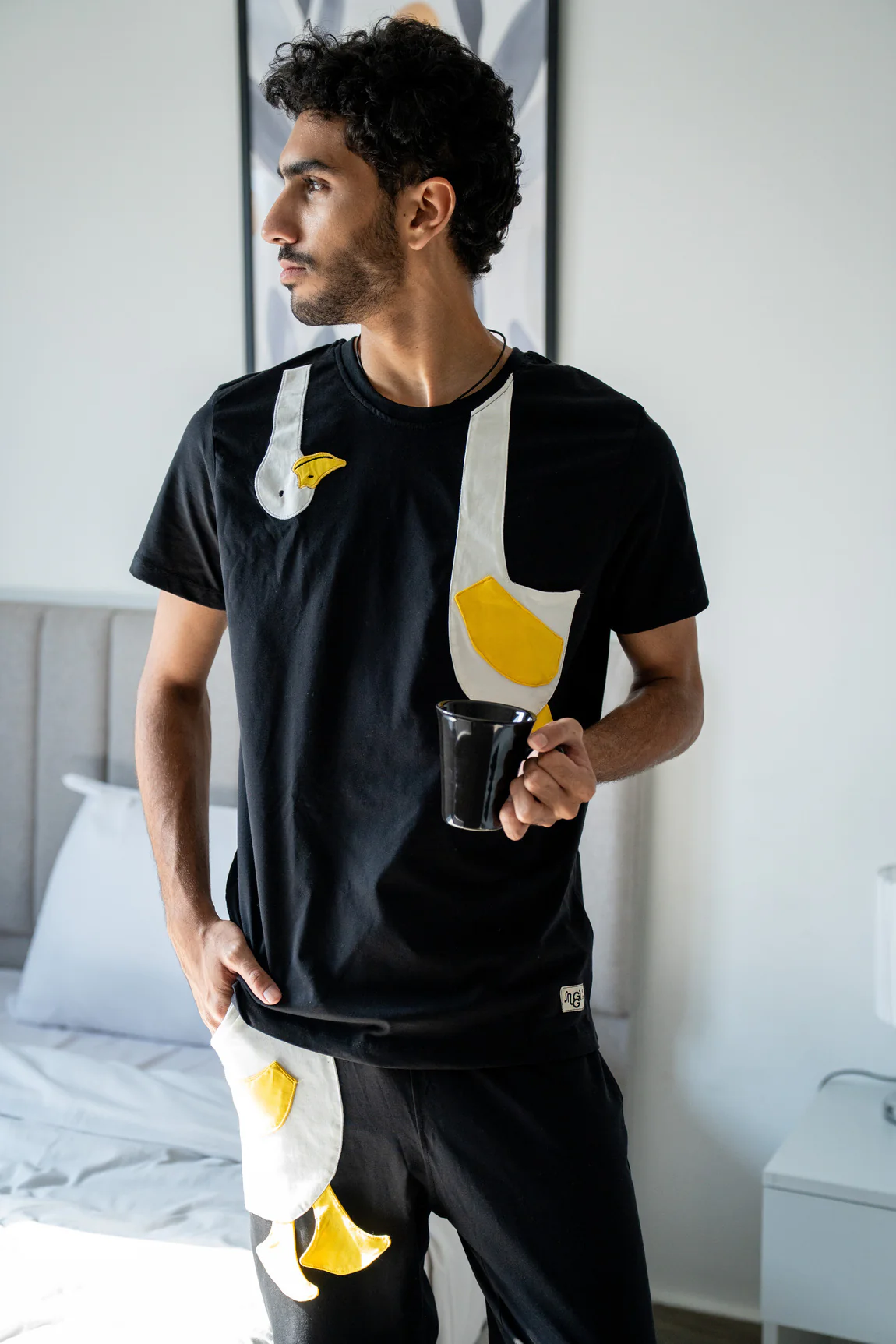 Snuggs Unisex summer pajama set Duck T-shirt + Pants - Image 5