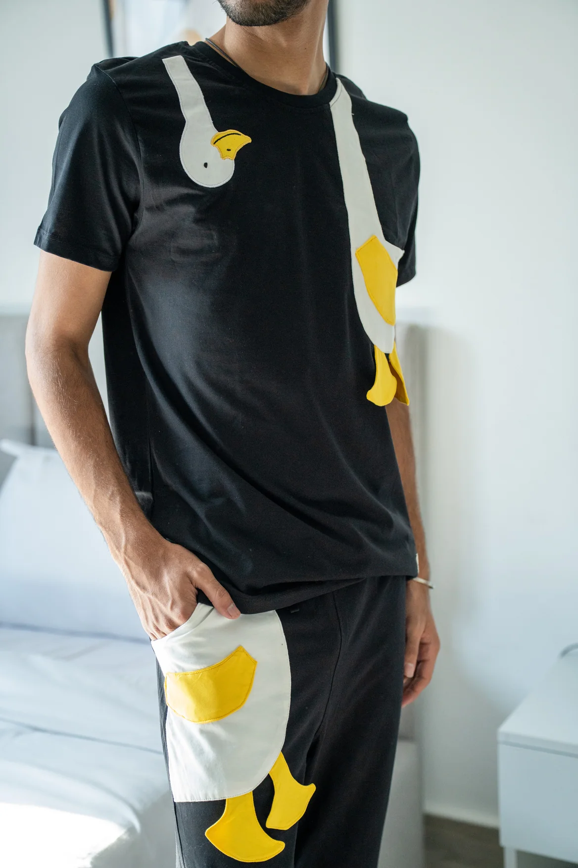 Snuggs Unisex summer pajama set Duck T-shirt + Pants - Image 7