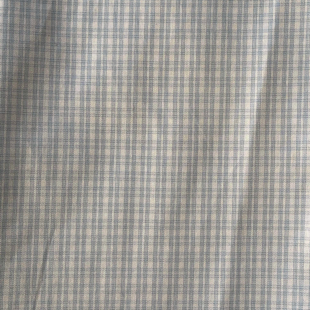 Men summer pajama set Light blue T-shirt + light blue X White checkered Shorts - Image 2