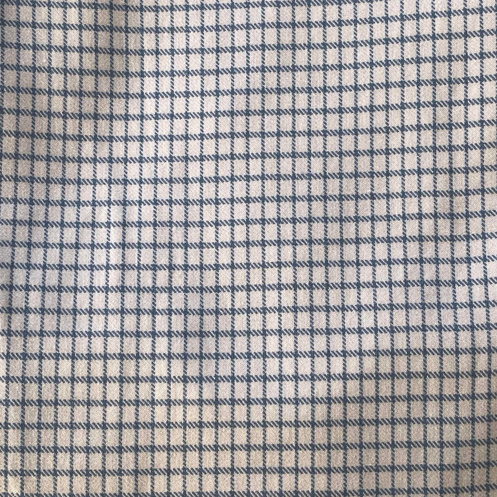 Men summer pajama set Steel blue T-shirt + Steel blue graph checkered Pants - Image 3