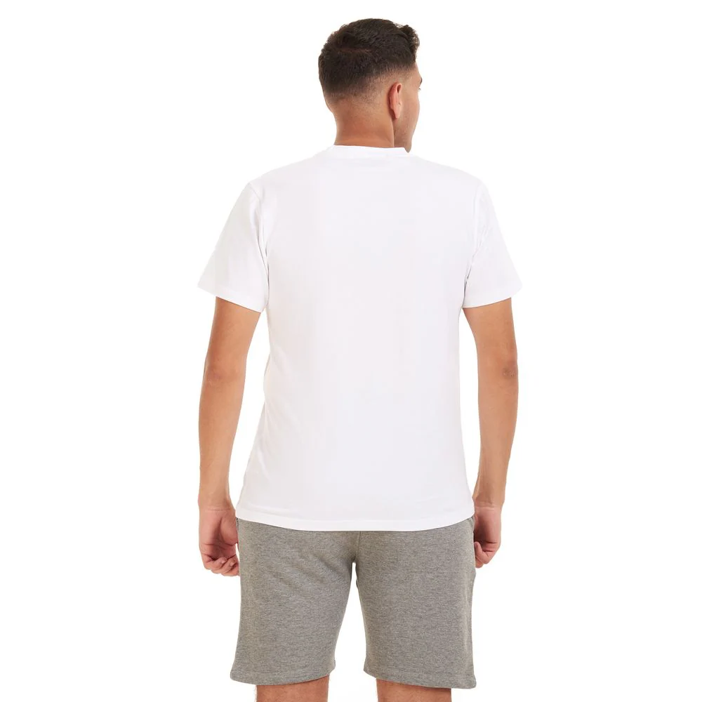 Men summer pajama set White t-shirt +grey shorts - Image 4