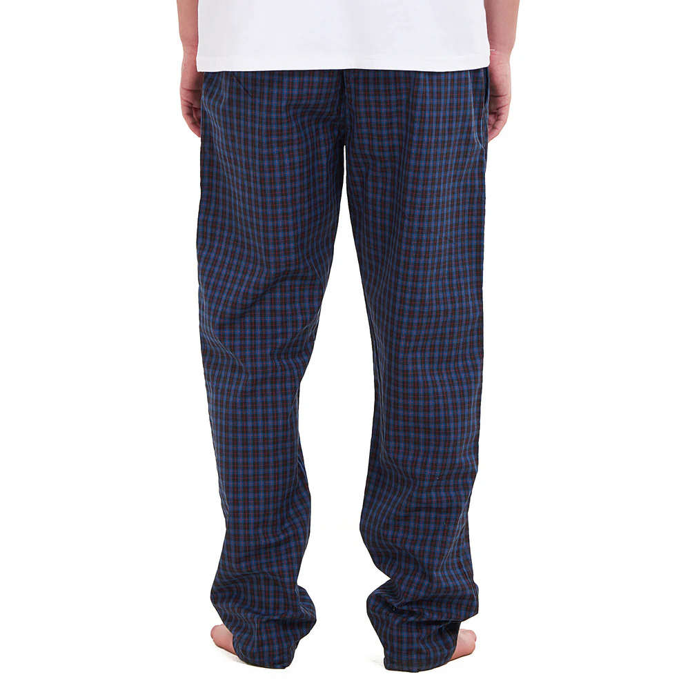 Men summer Blue x Black checkered pants - Image 4