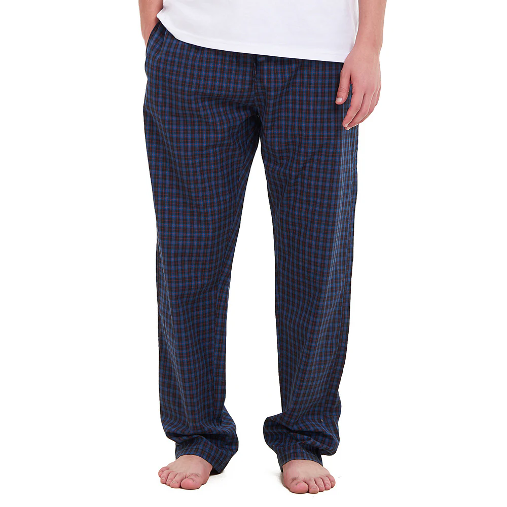 Men summer Blue x Black checkered pants - Image 5