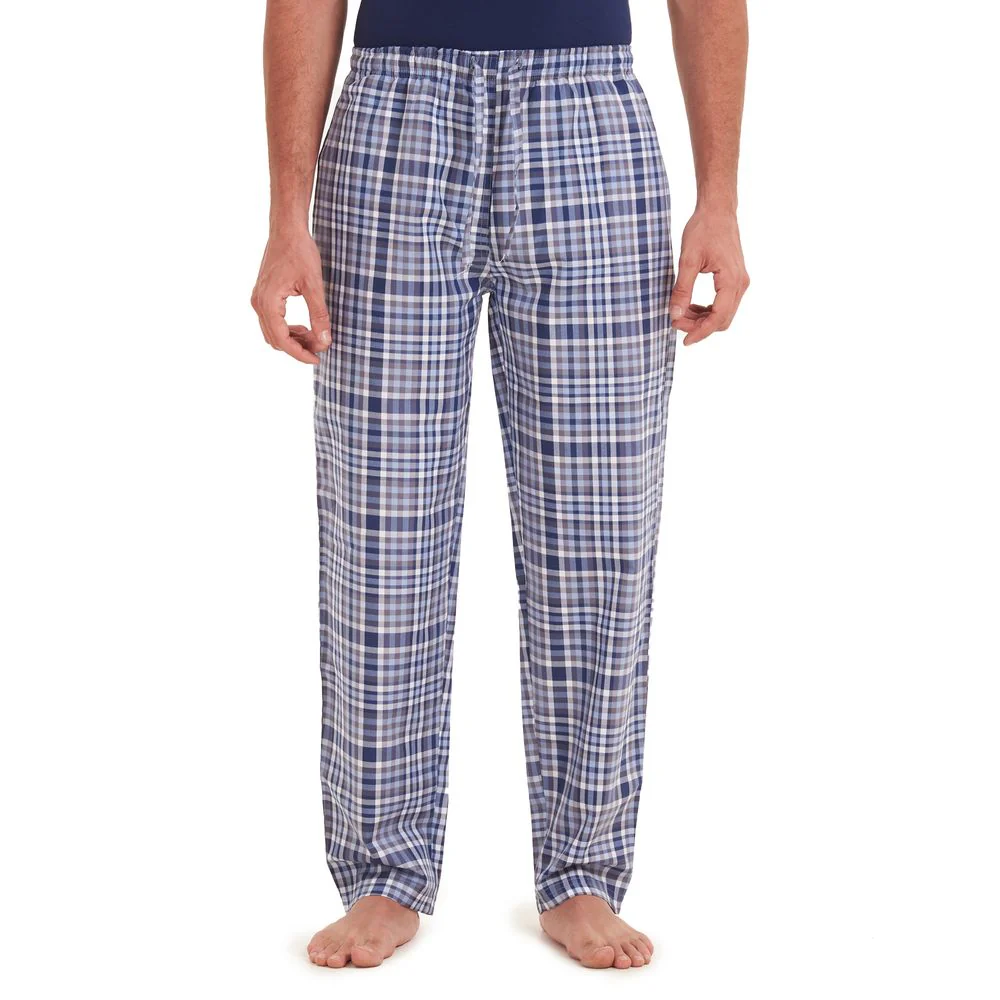 Men summer pants Indigo x Grey checkered pants - Image 2