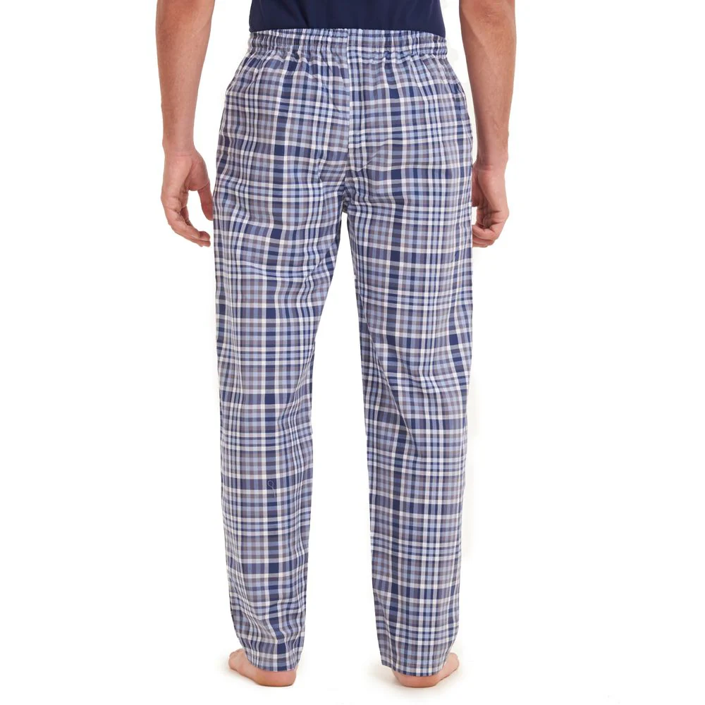 Men summer pants Indigo x Grey checkered pants - Image 4