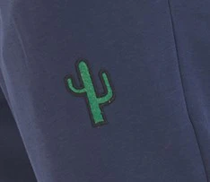 Snuggs summer Sweatpants Dark Blue cactus - Image 2