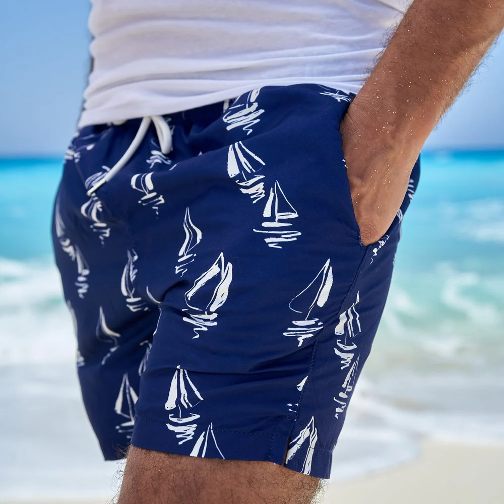 Men summer swimwear Boats - Image 3