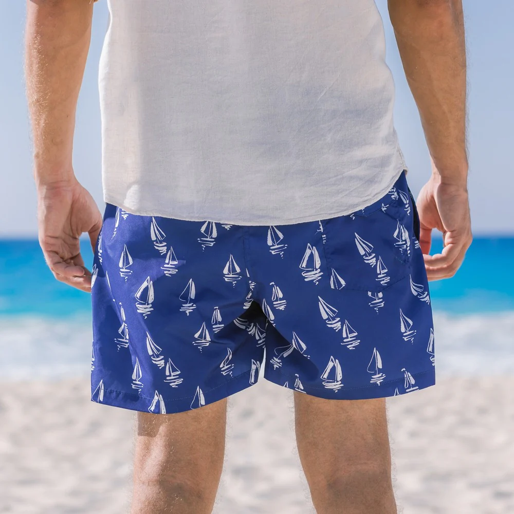 Men summer swimwear Boats - Image 5
