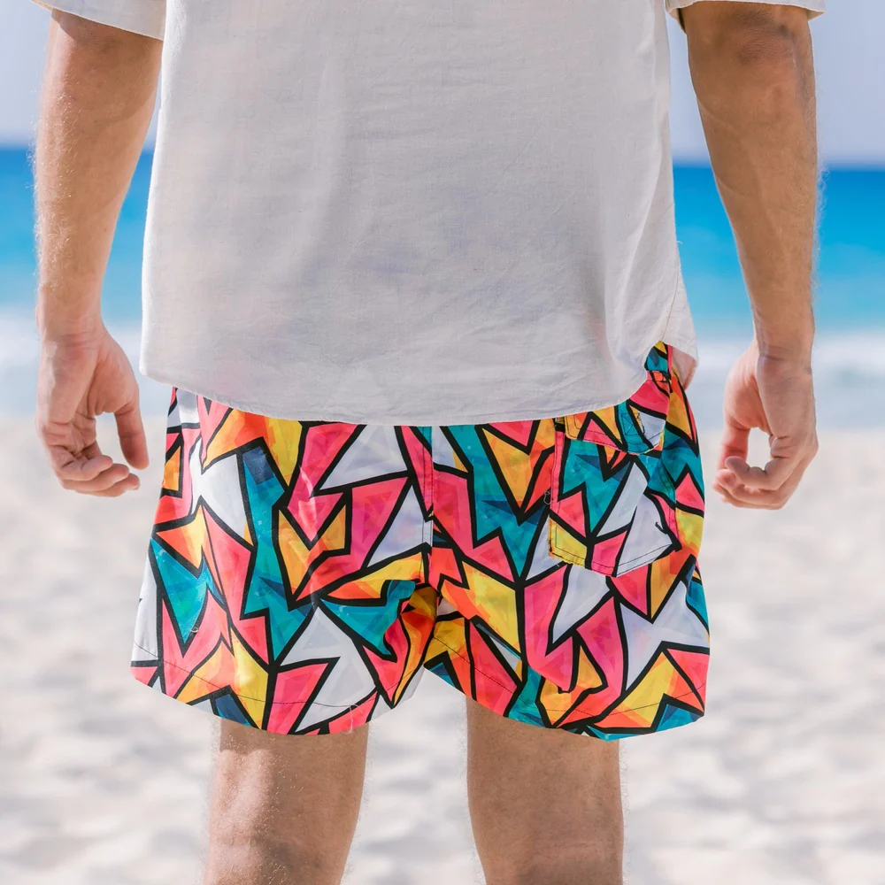 Men summer swimwear Colorful - Image 3