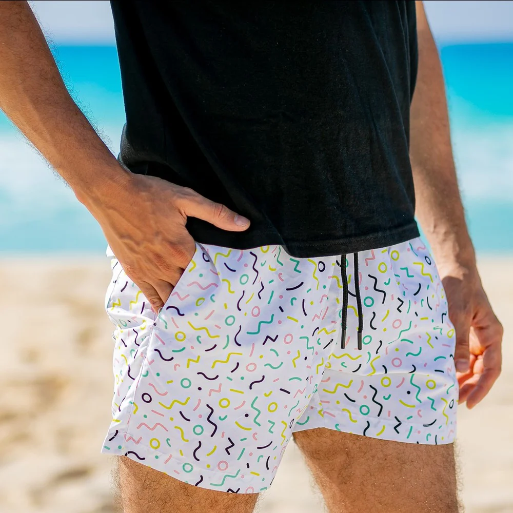 Men summer swimwear Doodles - Image 3