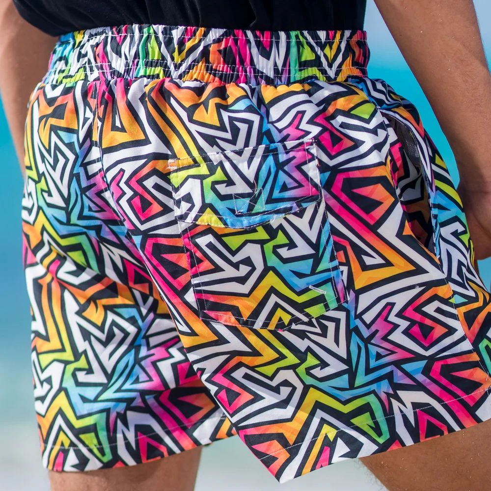Men summer swimwear Graffiti - Image 5