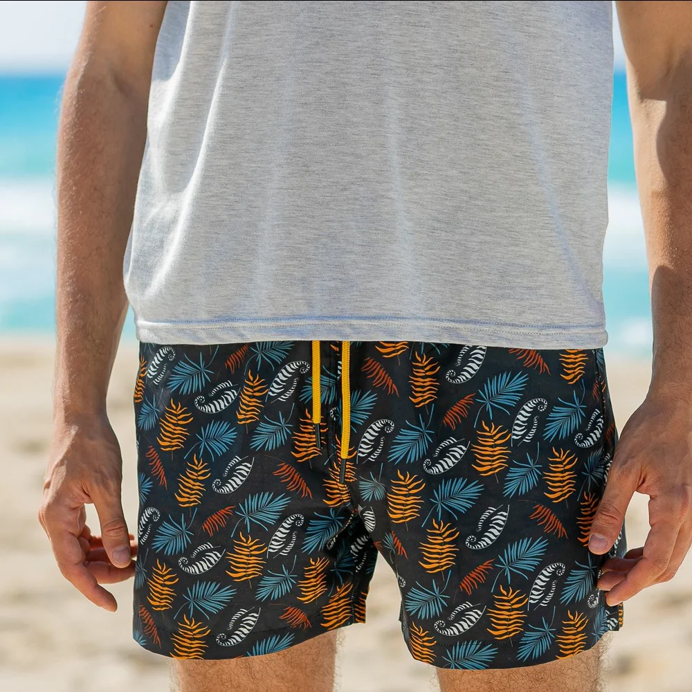 Men summer swimwear Palm Branch - Image 2