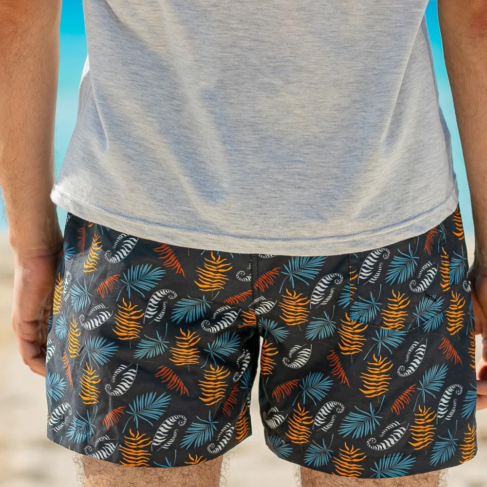 Men summer swimwear Palm Branch - Image 3