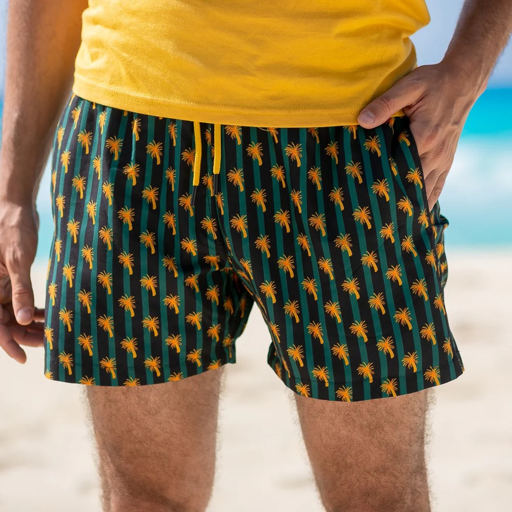 Men summer swimwear Palm Trees