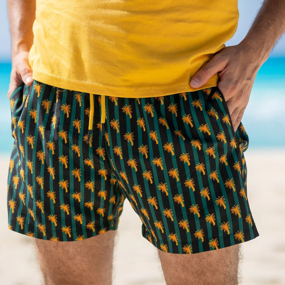 Men summer swimwear Palm Trees - Image 3