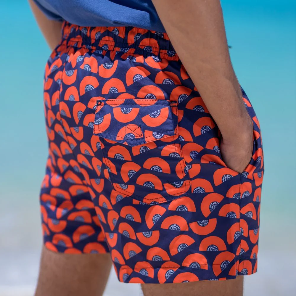 Men summer swimwear Peach - Image 3