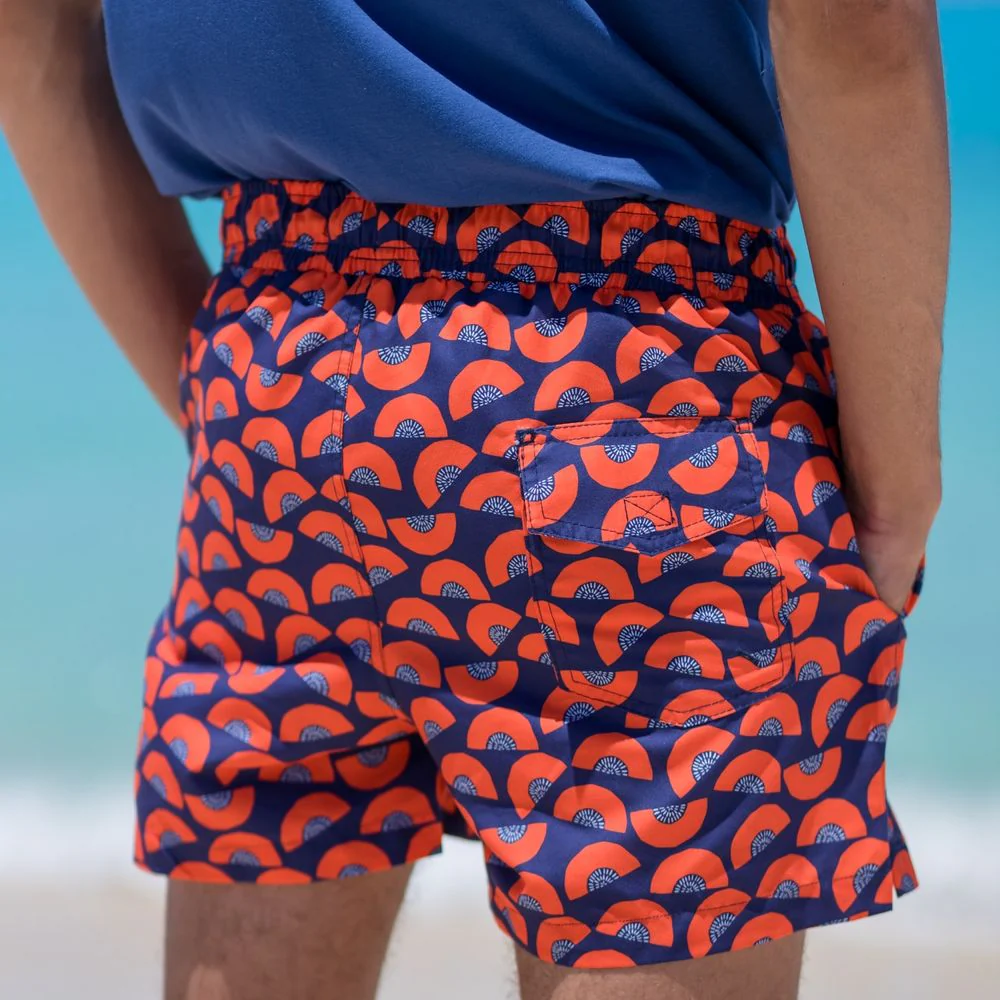 Men summer swimwear Peach - Image 5