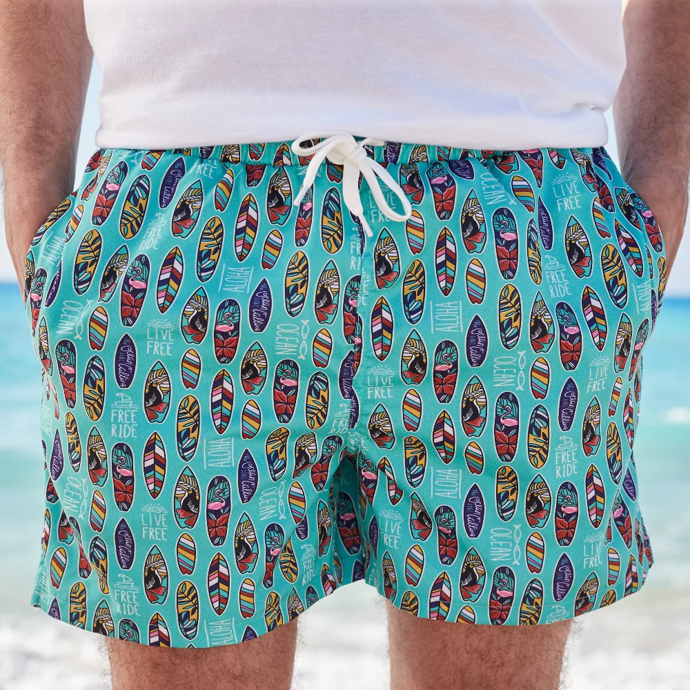 Men summer swimwear Surf boards - Image 2