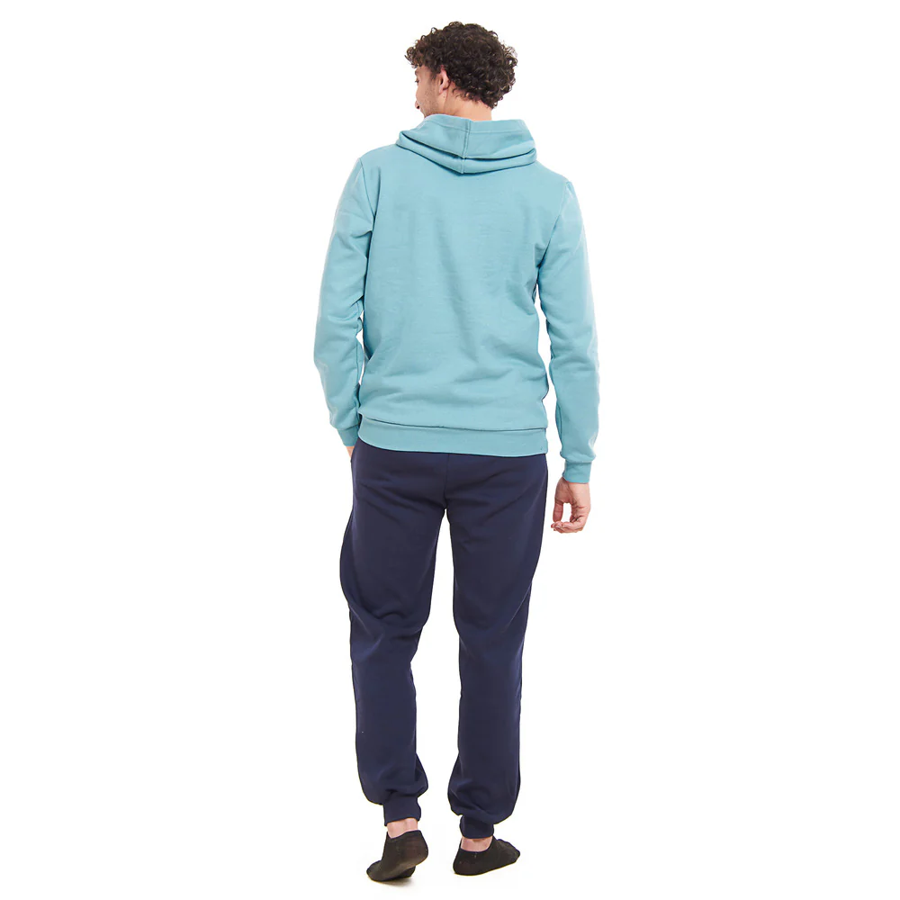 Men Winter Pajama Set All You Want Is Sleep Sweatshirt + Dark Blue Pants - Image 2