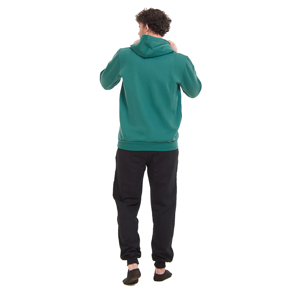 Men Winter Pajama Set Nap Time Sweatshirt + Black Pants - Image 4
