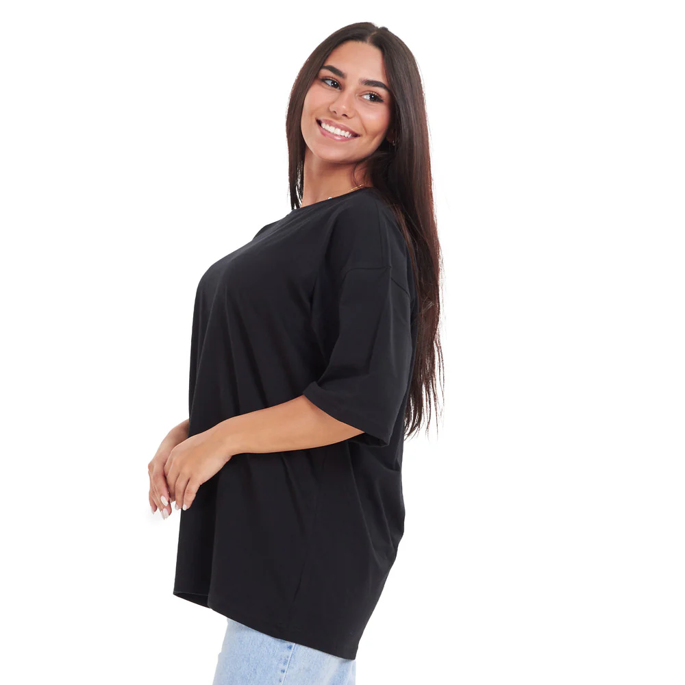 Oversized T-shirt Black - Image 8