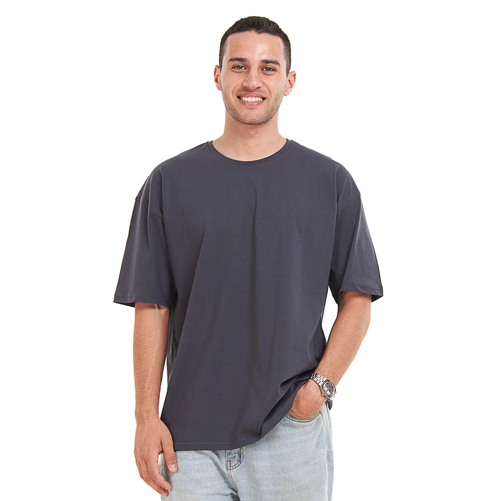 Oversized T-shirt Dark Grey - Image 4