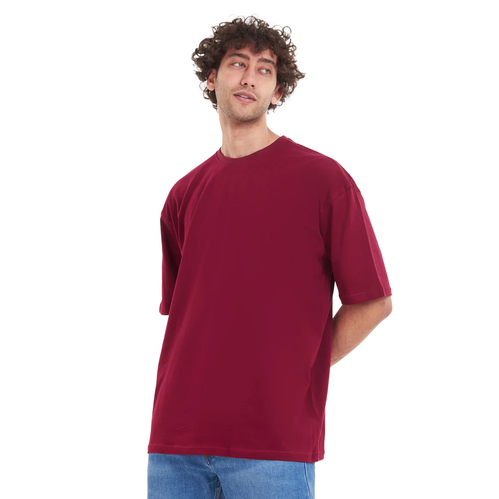 Oversized T-shirt Dark Red - Image 6
