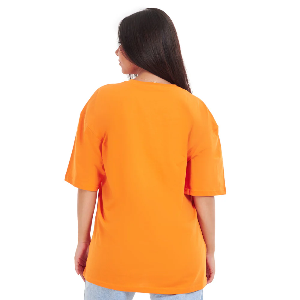 Oversized T-shirt Orange - Image 4
