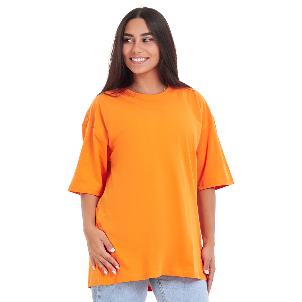 Oversized T-shirt Orange - Image 6
