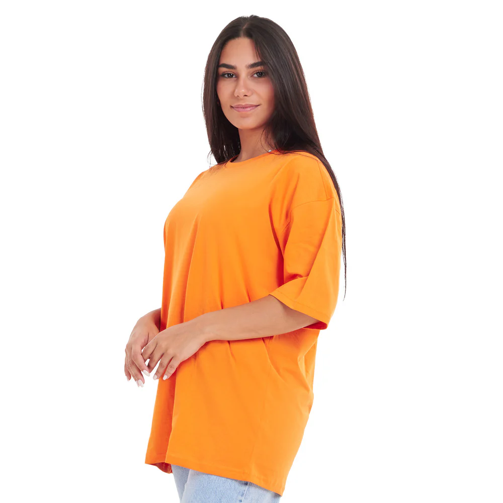 Oversized T-shirt Orange - Image 8