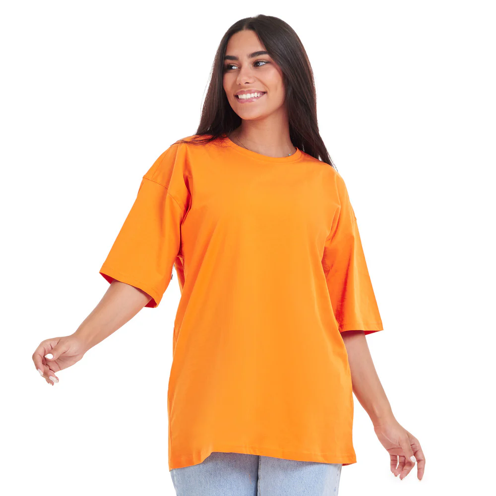Oversized T-shirt Orange - Image 9