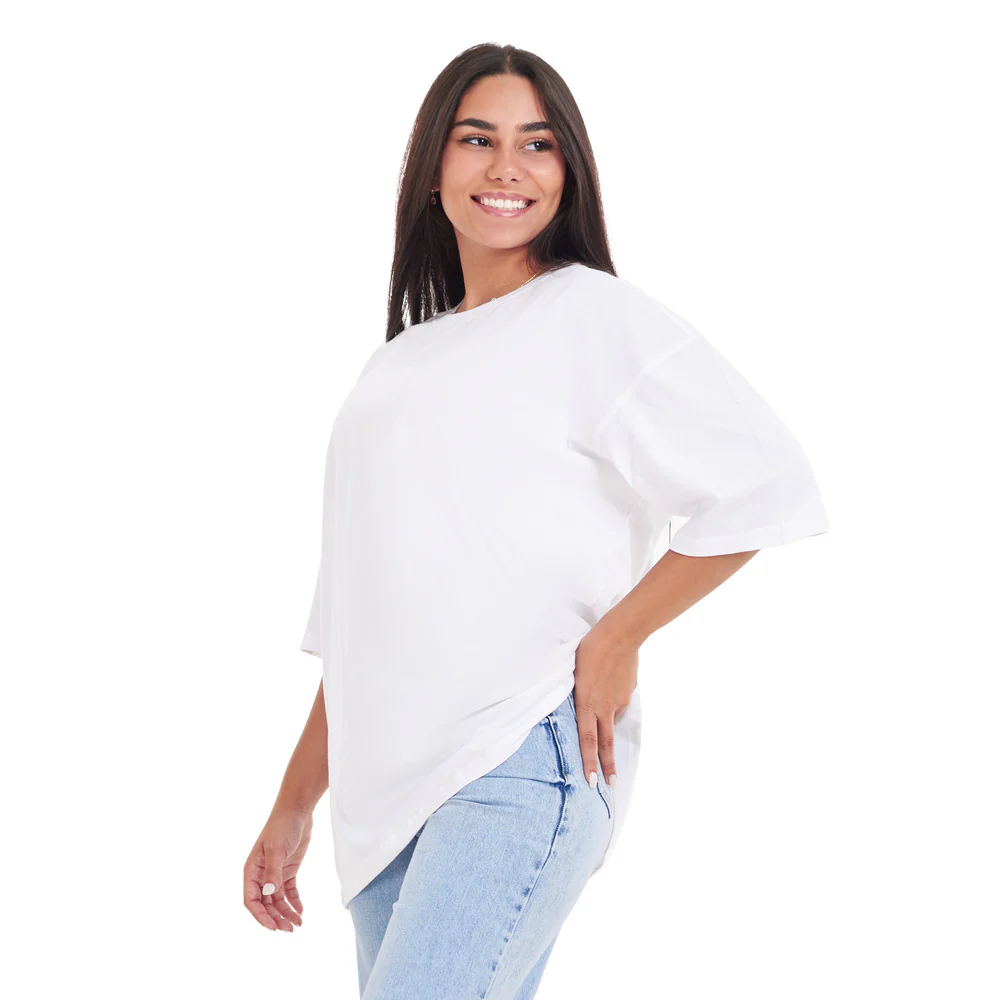 Oversized T-shirt White - Image 3