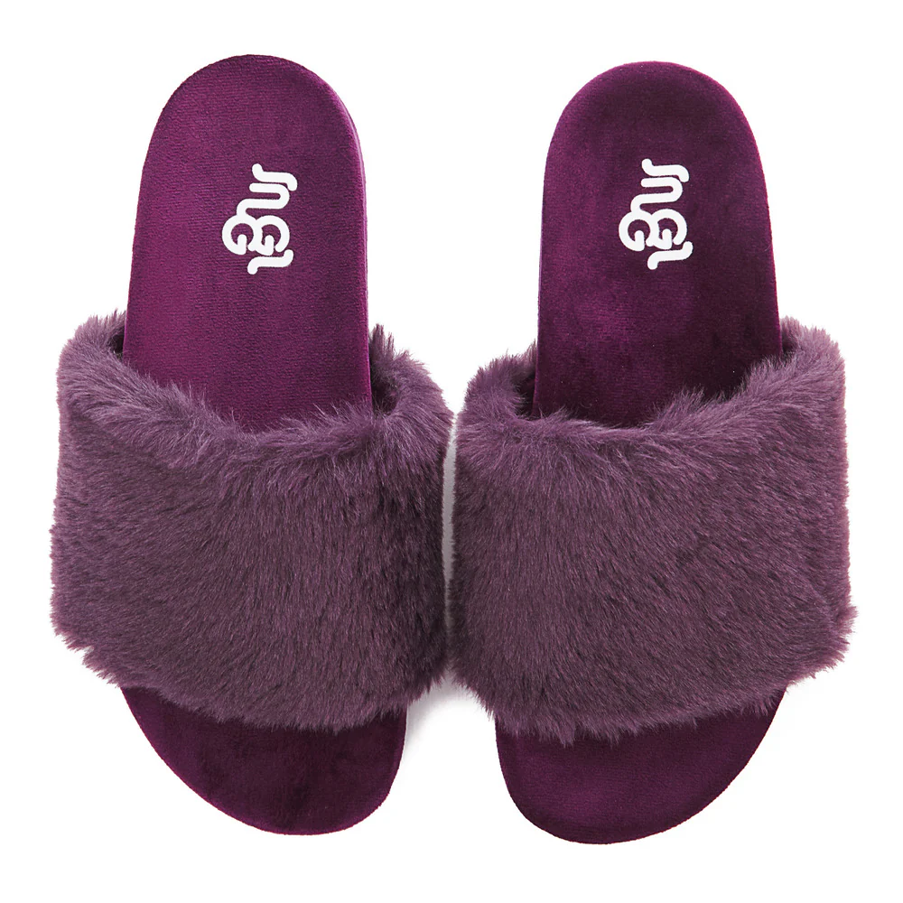 Snuggs Fuzzy Slipper Purple - Image 2
