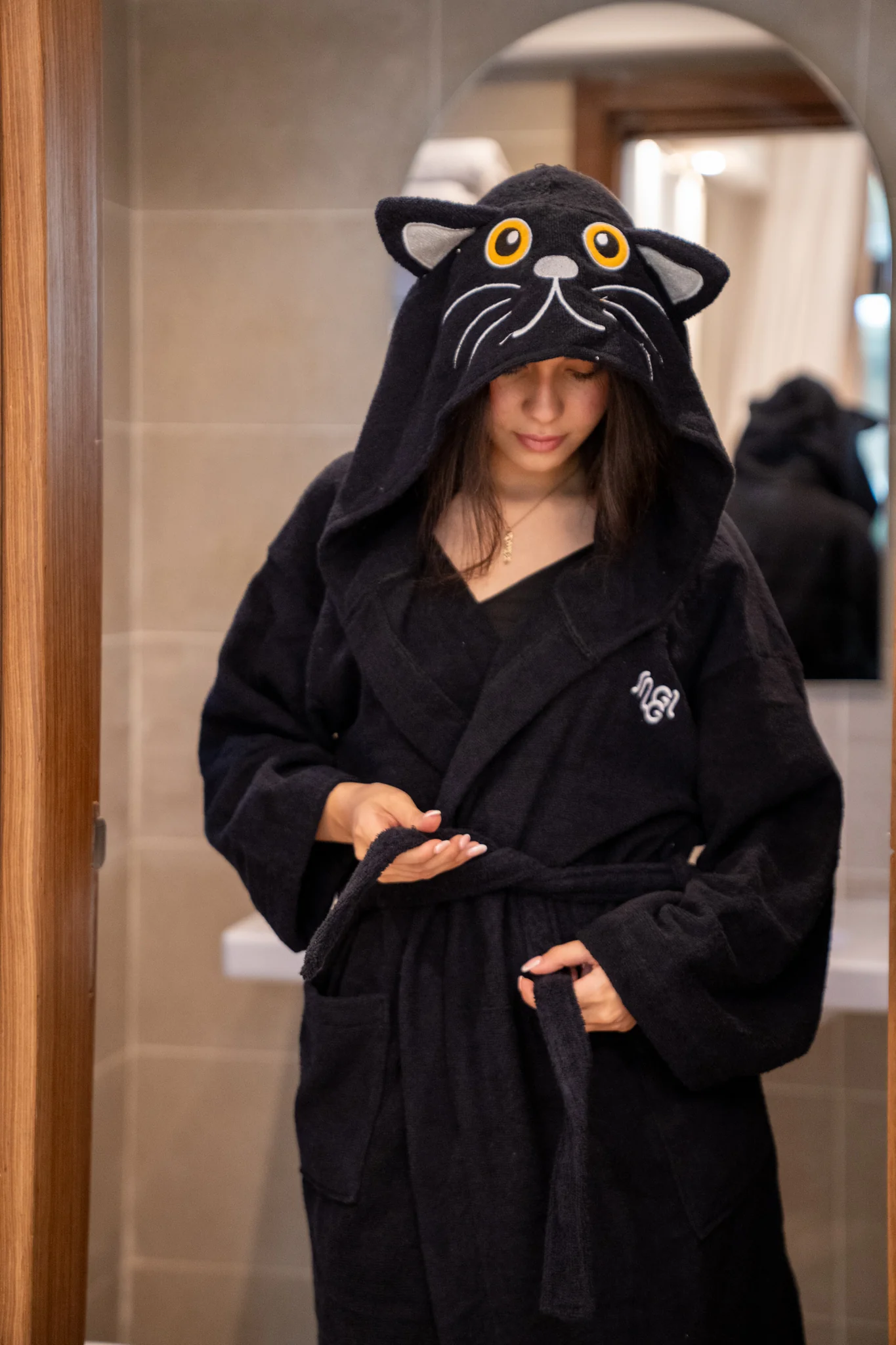 Snuggs Animal Bathrobe Cat - Image 4